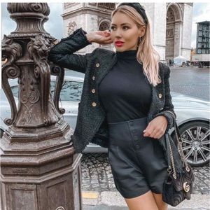 Zara Black tweed Jacket